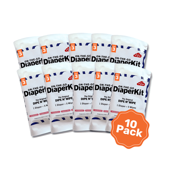 Baby a GoGo ON-THE-GO Diaper Kit, Sz. 3