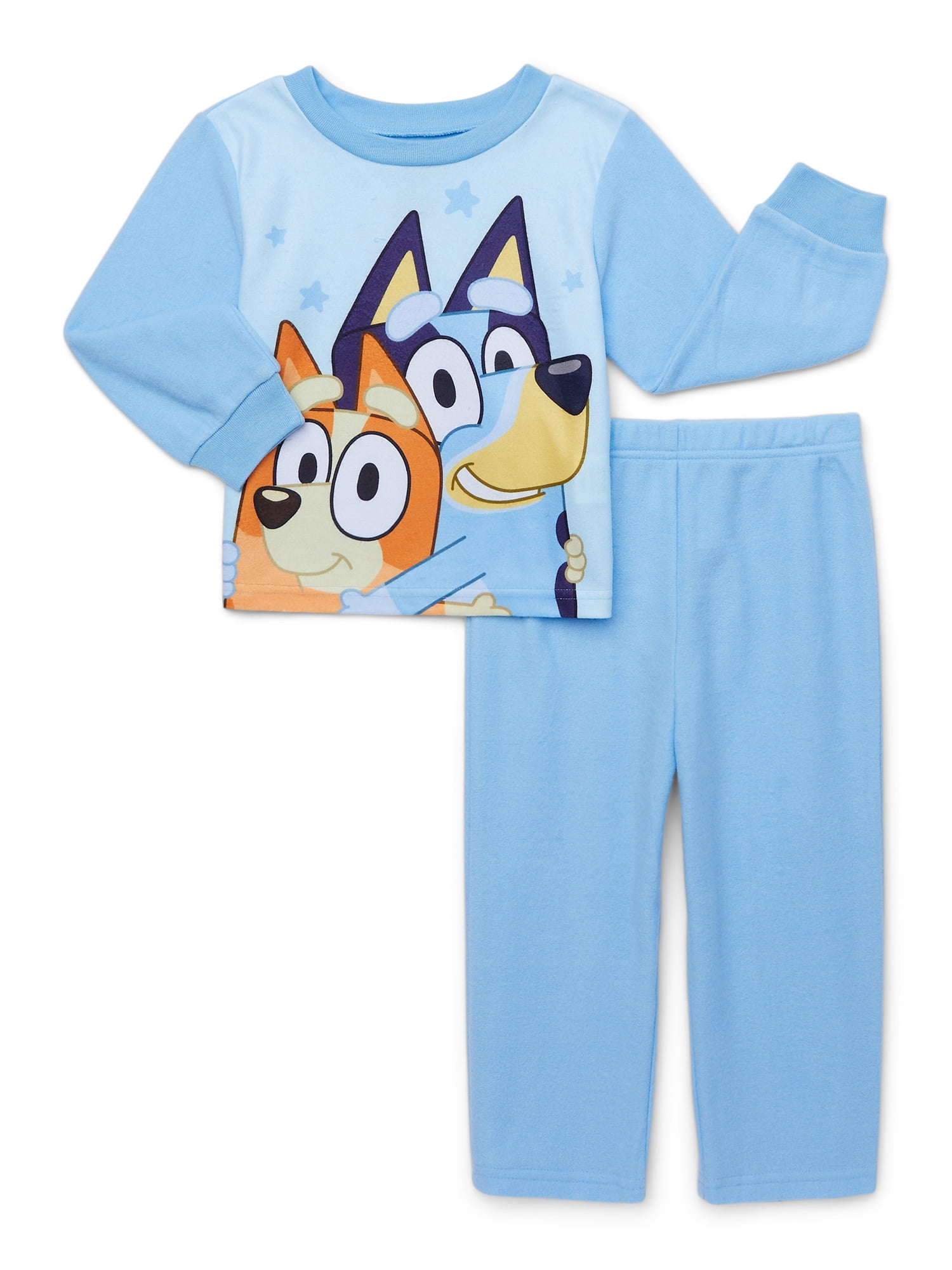 Character Toddler Long Sleeve Top and Pants, 2-Piece Pajama Set, Sizes 12M-5T