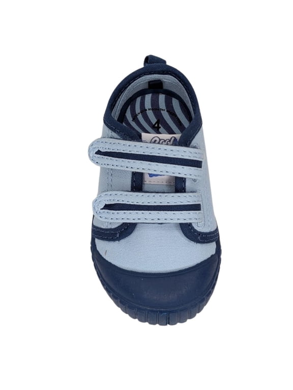 Baby and Toddler Kids Two Strap Bump Toe Sneakers size 4 Blue