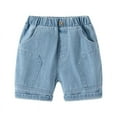 thumbnail image 1 of Baby and Toddler Stretch Denim Casual Shorts Elastic Waist, 1 of 2