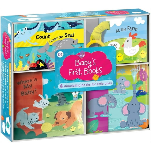 Boxed Sets Baby's First Books (Boxed Set of 4 Books): Four Adorable Books in One Box: Bath Book, Cloth Book, Stroller Book, Bo, (Paperback)