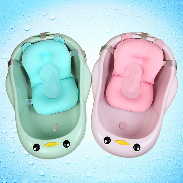 Baby bath sponge padSponge Cushion Baby Bathtub Sling Newborn Bath Seat