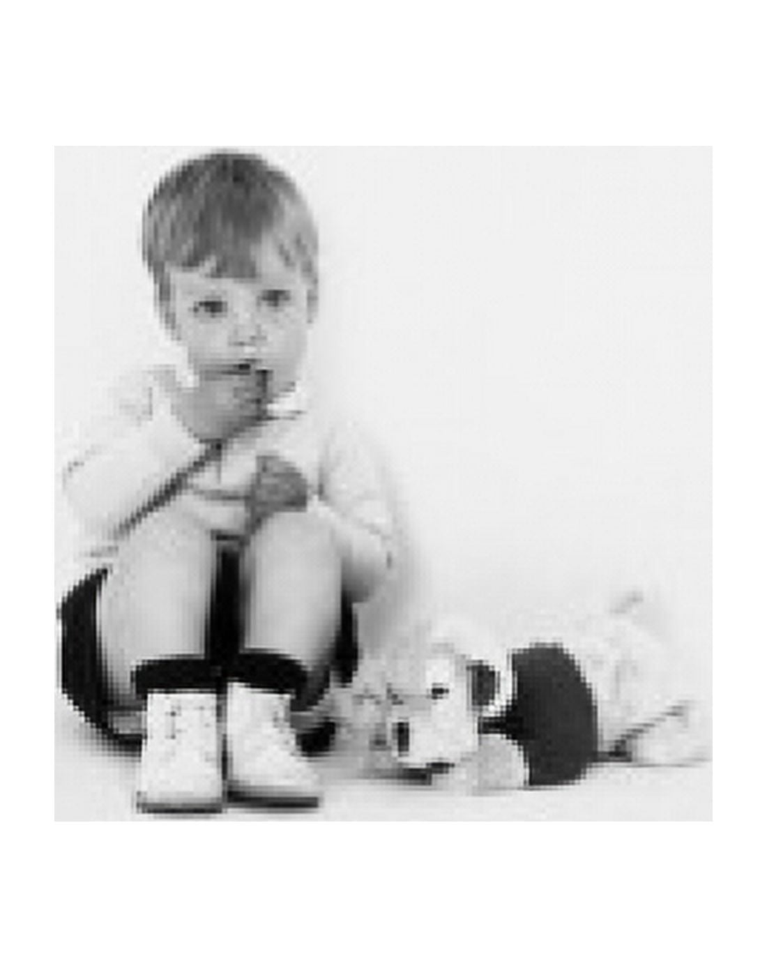 Baby boy looking sad Canvas Art - (18 x 24)