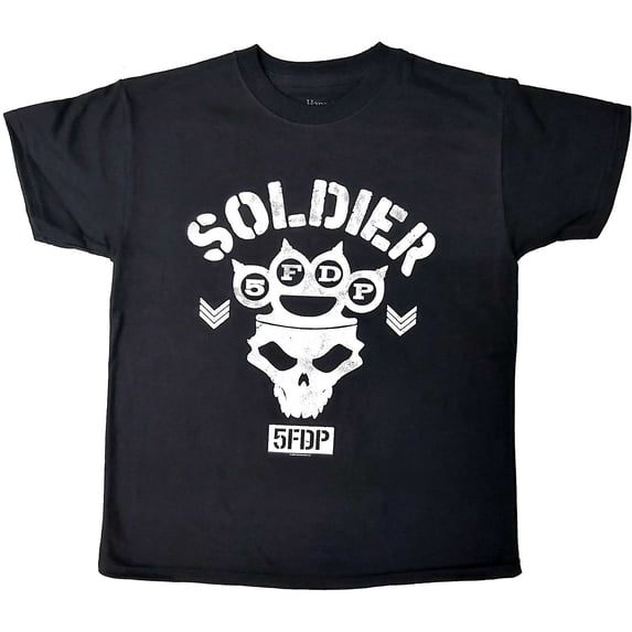 Baby-boys Five Finger Death Punch Soldier Childrens T-shirt 13 Black