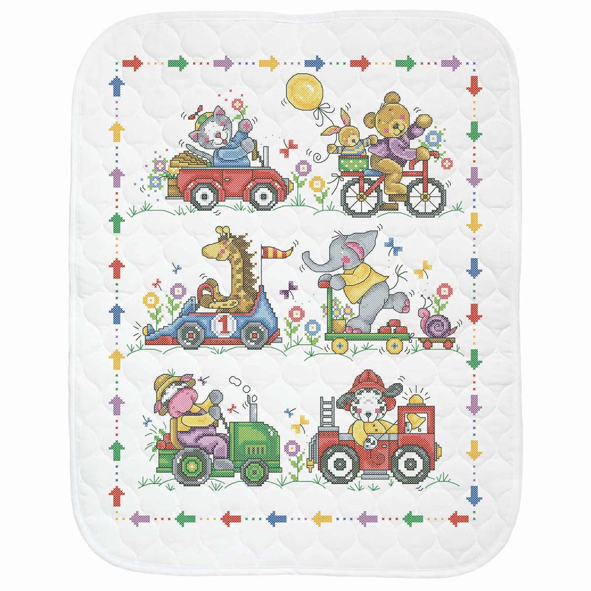 Stamped cross stitch baby blankets hotsell