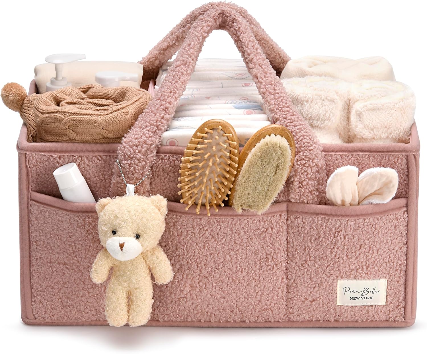 Baby diaper storage rack, baby storage basket for diapers and baby
