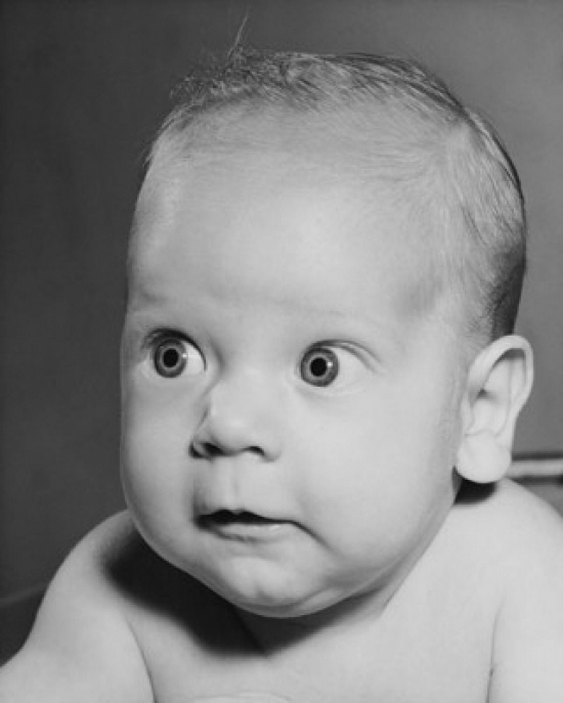 Baby looking curious Canvas Art - (24 x 36)