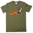 thumbnail image 1 of Baby monkey punch dragging toy cute internet vital Japan zoo tee shirt (XX-Large Military Green), 1 of 6