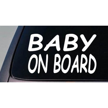 Baby on board sticker decal baby seat bottle pacifier baby clothes *E051*