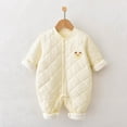 Baby onepiece cottonpadded clothes quilted thickened autumn and