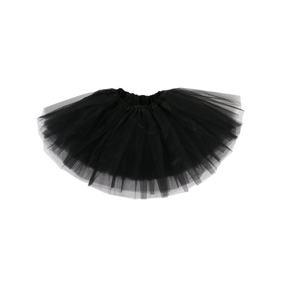 Baby's 5 Layered Tulle Classic Princess Dress-up Tutu Skirt,Black,6-18 month