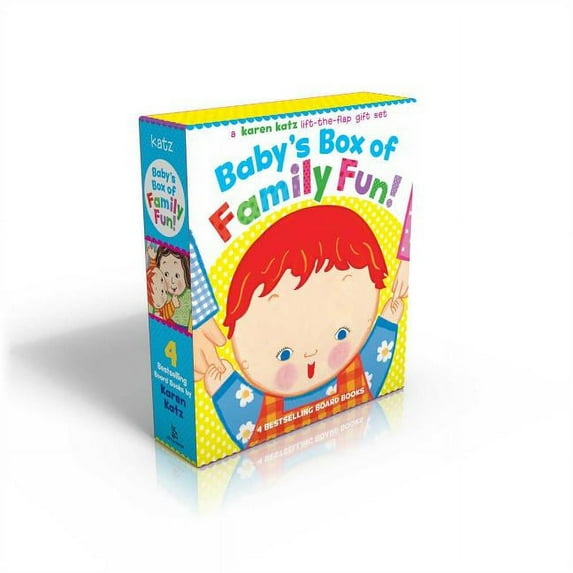 Baby's Box of Family Fun! (Boxed Set): A 4-Book Lift-The-Flap Gift Set: Where Is Baby's Mommy?; Daddy and Me; Grandpa an, (Board Book)