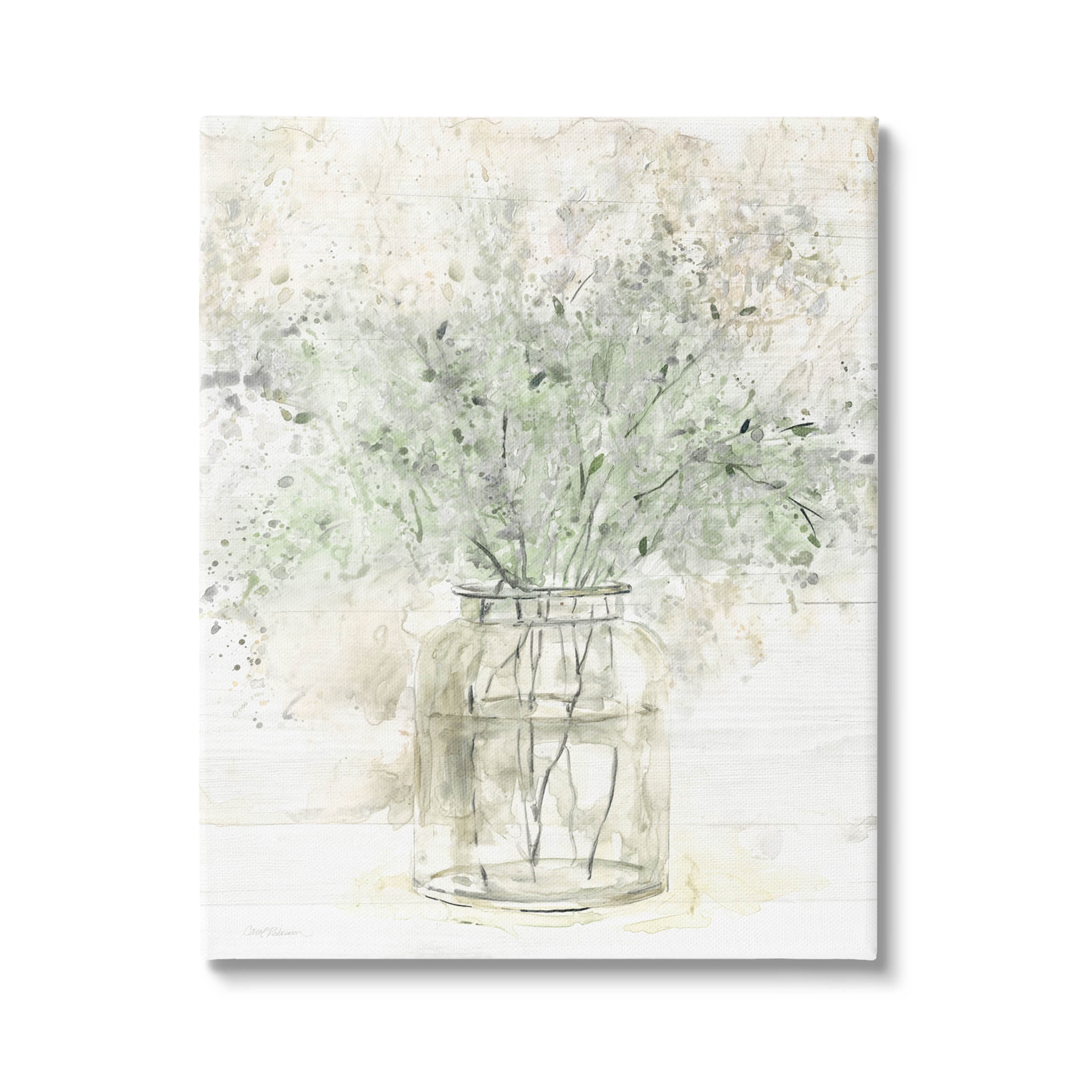Baby's Breath Botanical Bouquet Botanical & Floral Graphic Art Gallery Wrapped Canvas Print Wall Art