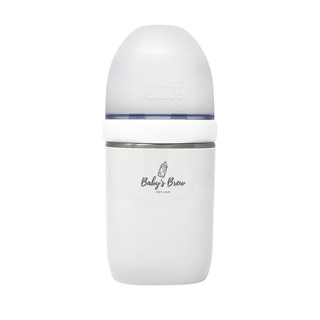 Baby's Brew Cordless Breast Milk Bottle Heater, Fast Feeding Stainless Steel Design, White