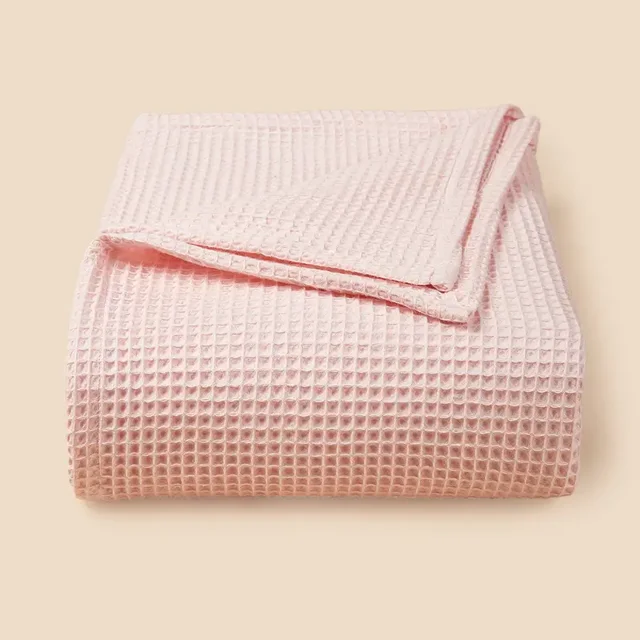 Baby‘s Cotton Waffle Weave Soft Breathable Blanket