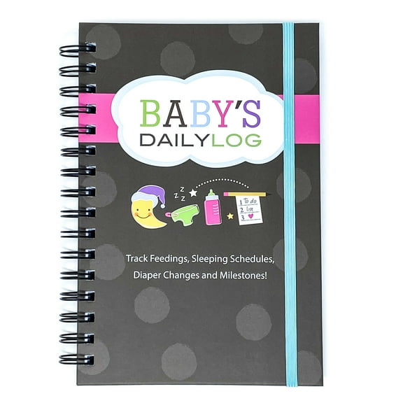 Baby's Daily Log by Kahootie Co, 8.5"x5.5", Brown