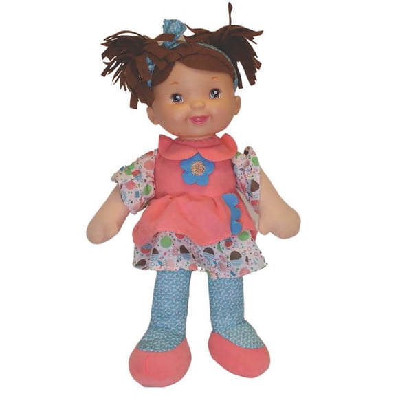 Goldberger Baby's First 14" Soft Body Little Talker Bi-Lingual (English-Spanish). Includes a Sweet Talking, Singing & Rhyming Sound Module. A Realistic and Lightweight Soft Body Baby