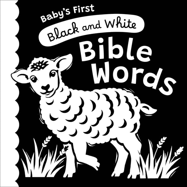 Baby's First Black and White Bible Words: A High-Contrast Board Book, (Board Book)