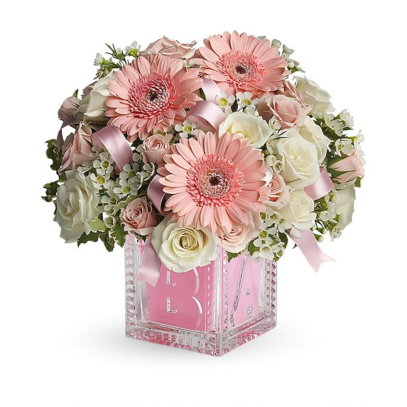 Baby's First Block by Teleflora - Pink - Deluxe