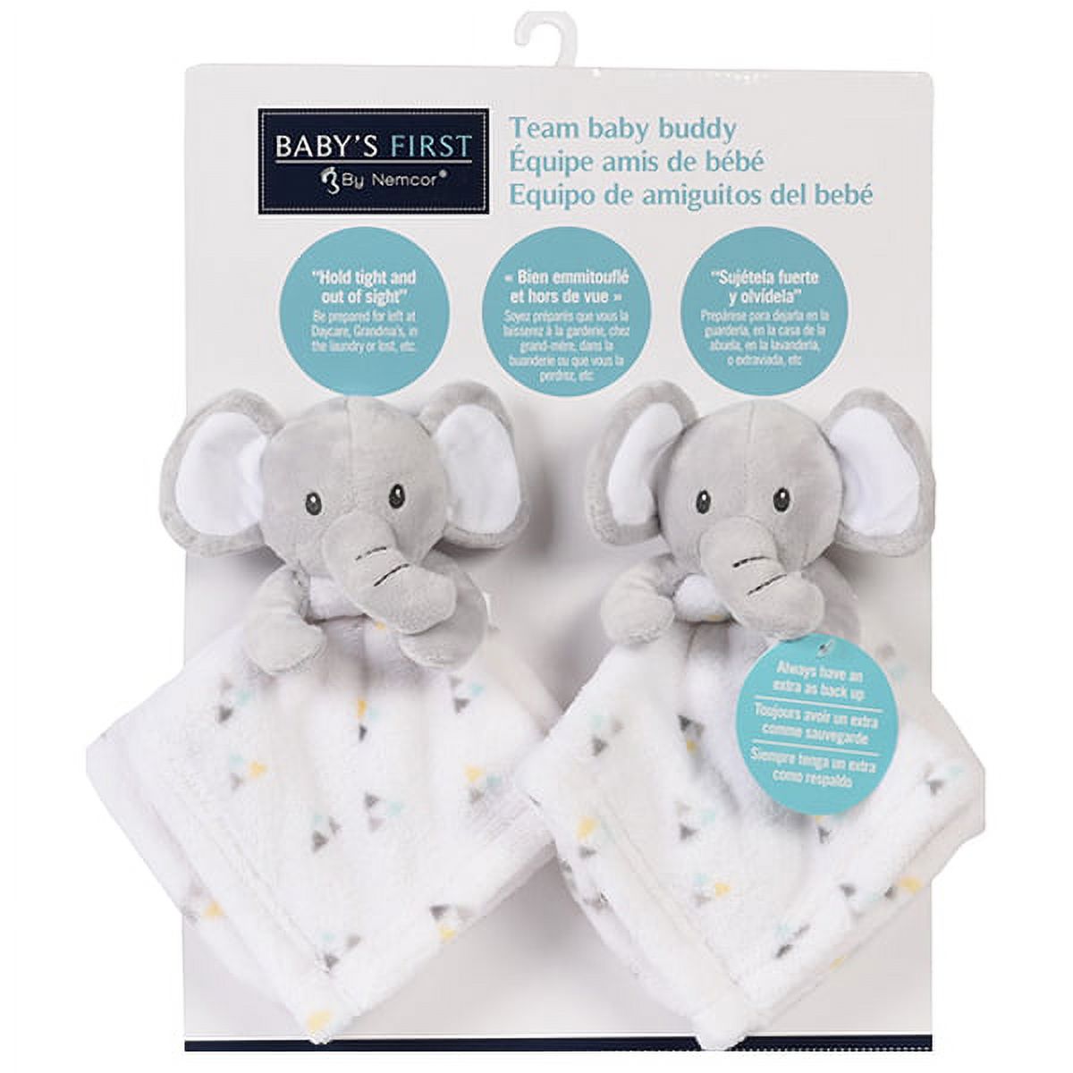 Baby's First By Nemcor Team Baby Buddy 2Pack Security Blankets