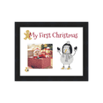 thumbnail image 1 of Baby's First Christmas Frame (White) Black Wood Frame with Christmas Decoration Mat for Photos, 1 of 3