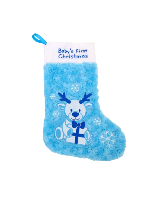 Baby's First Christmas Hat and Stocking Set