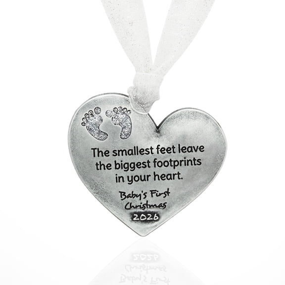 Baby's First Christmas Heart Ornament
