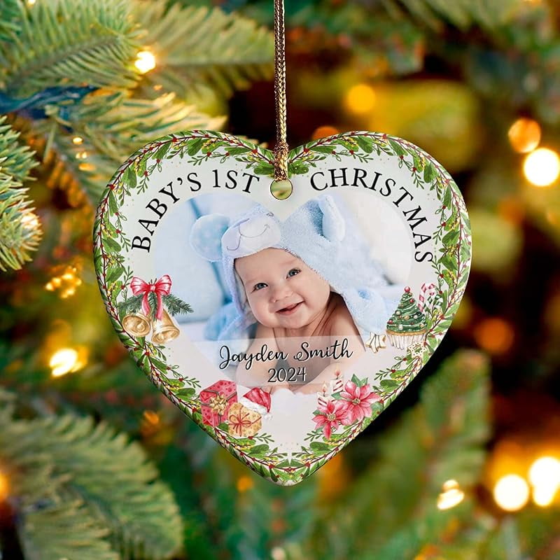 Baby's First Christmas Ornament 2024, Baby 1st Christmas, New Baby