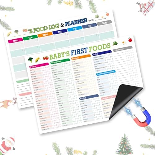 Baby’s First Foods Tracker Magnets (2-set): 101 foods checklist ...
