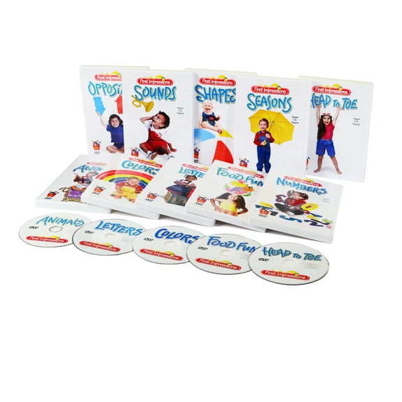 Baby's First Impressions Preschool DVDs Set of 10