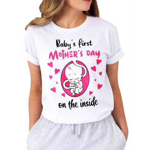 Baby's First Mother's Day Womens T-Shirt