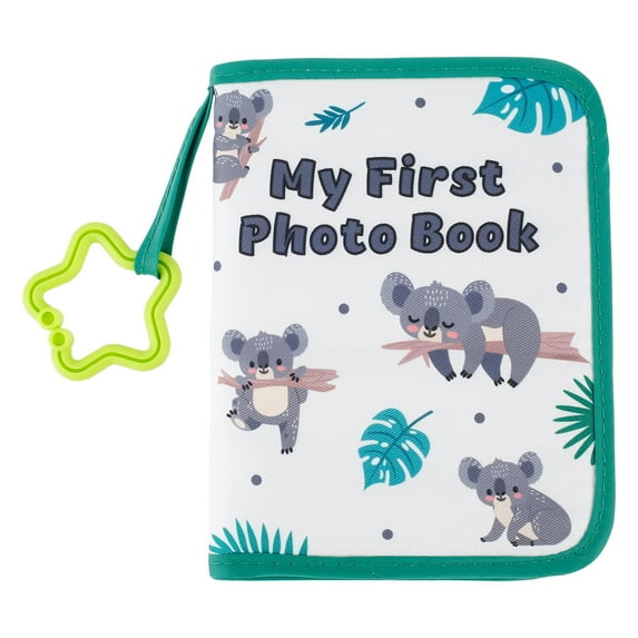 Baby's My First Photo Album for Baby7x5.5in Photos, Baby Photo Album Soft Cloth Family Book, My First Family Album for 4x6 Baby Shower Kids Toddlers Family Pictures, Toddler Photo Album