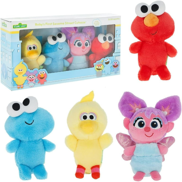 Baby's First Sesame Street Cuteeze Plush 4-Pack (Big Bird, Elmo