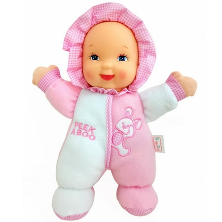 Goldberger Baby's First: 11" Soft & Snuggle Bunny Doll - Baby's 1st Doll, Machine Washable, Safe for Children & Infant, Ages 0 Months & Up