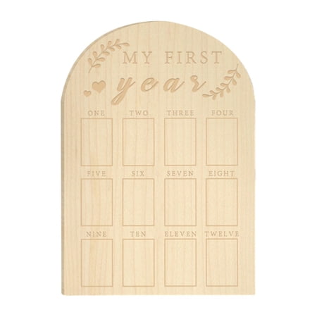 Baby's First Year Photo Frame Smooth Wall Decor Rustic My First Year Photo Displ