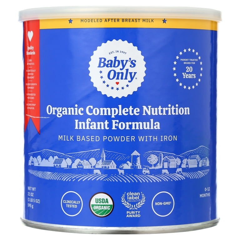 Organic Milk Earth's Best Organic Infant Formula With Iron