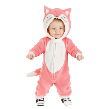 Baby's Pink Fox Onesie Costume