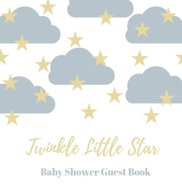 Baby shower guest book (Hardcover): comments book, baby shower party decor, baby naming day guest book, advice for paren, (Hardcover)