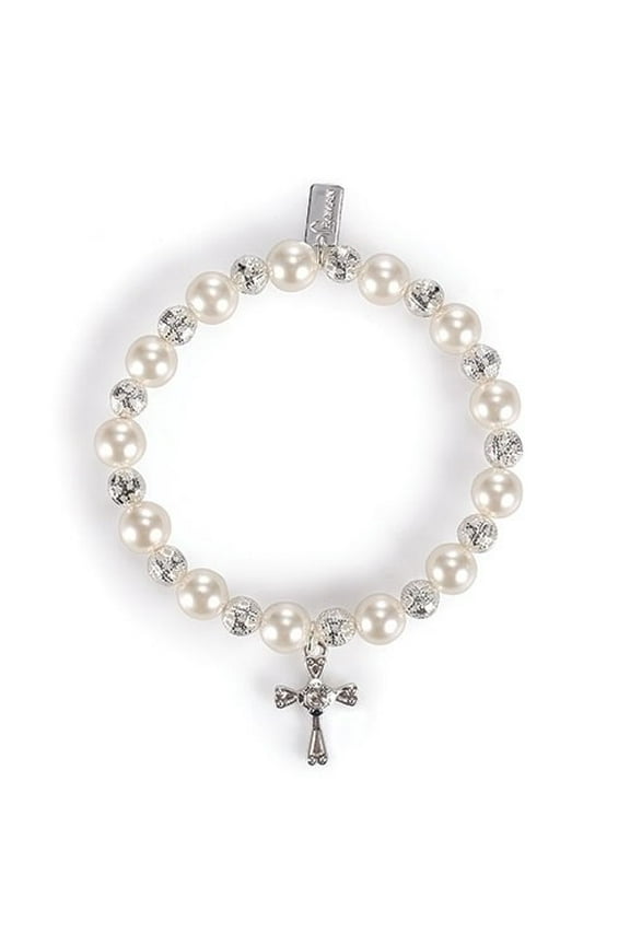 Baby to Bride Pearl Bracelet Stretch Carded  Gift Boxed by Roman