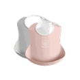 thumbnail image 1 of BabyBjorn Baby Bib 2-pack, Grey / Powder Pink, 1 of 5