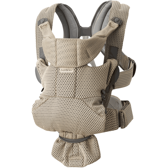 BabyBjorn Baby Carrier Free, Ergonomic, for Infant, 2-Position, Beige, One Size