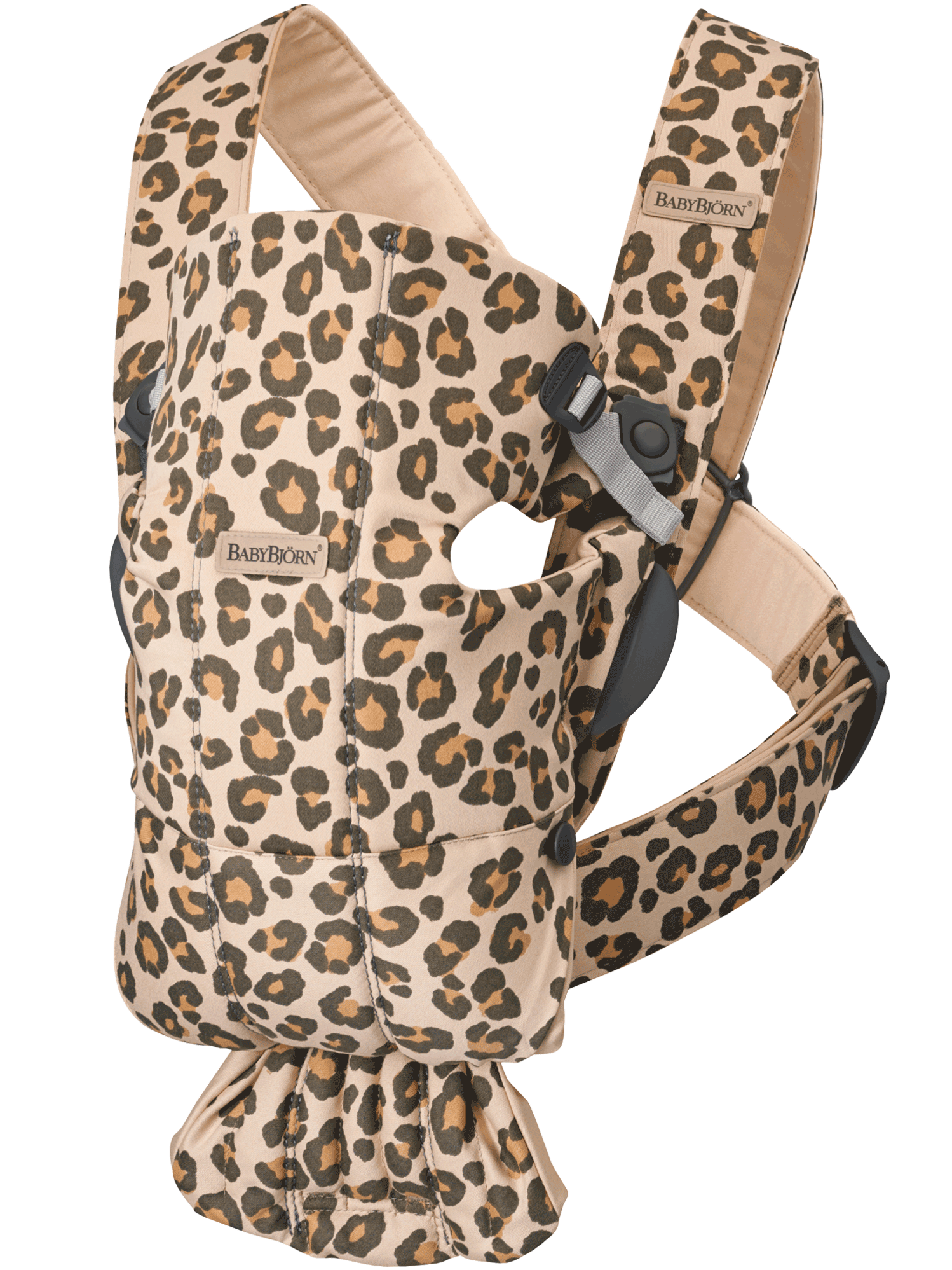 BabyBjorn Baby Carrier Mini, Cotton, Beige/Leopard - image 1 of 6