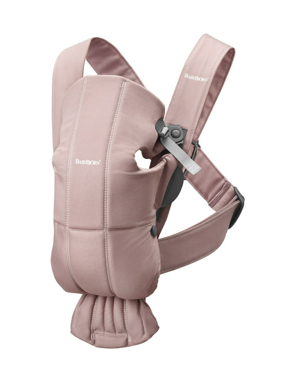 BabyBjorn Baby Carrier Mini, Cotton, Dusty Pink