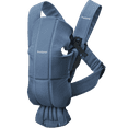 thumbnail image 1 of BabyBjorn Baby Carrier Mini, Woven, Vintage Indigo for Infant, Blue, 1 of 6