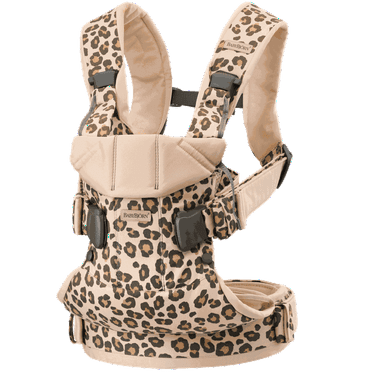 BabyBjorn Baby Carrier One, Cotton Mix, Beige/Leopard