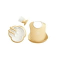 thumbnail image 1 of BabyBjorn Baby Dinner Set, Powder Yellow, 4-Piece, Plastic, Non-Slip, 1 of 3