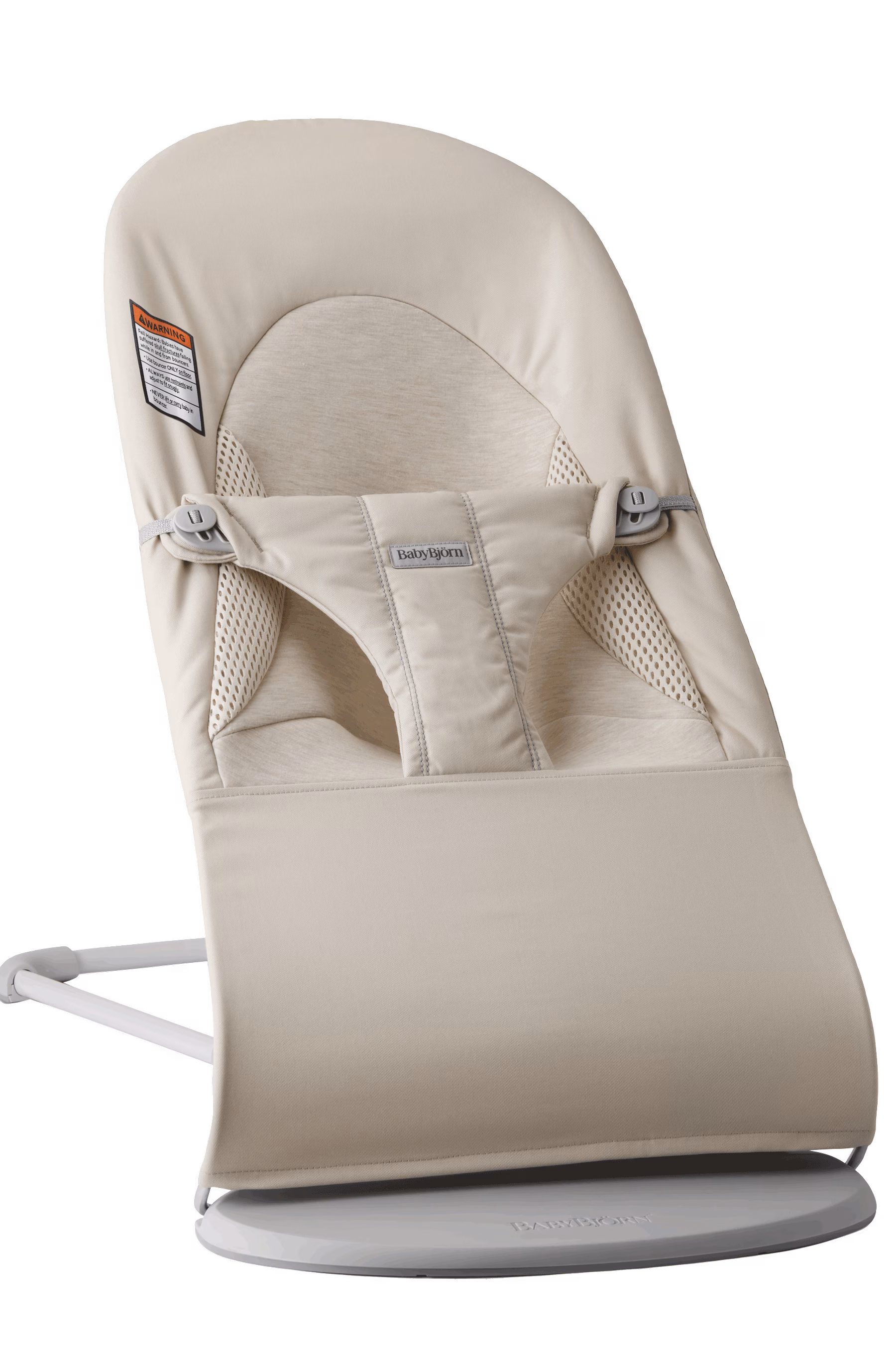 BabyBjorn Bouncer Balance Soft, Woven/Jersey, Tri-Fabric, Light Beige