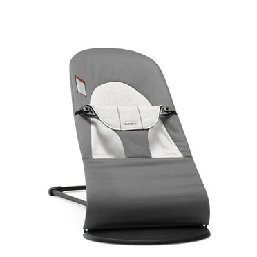 BabyBjorn Bouncer Balance Soft, Woven Dark Grey/Grey, 1 Count