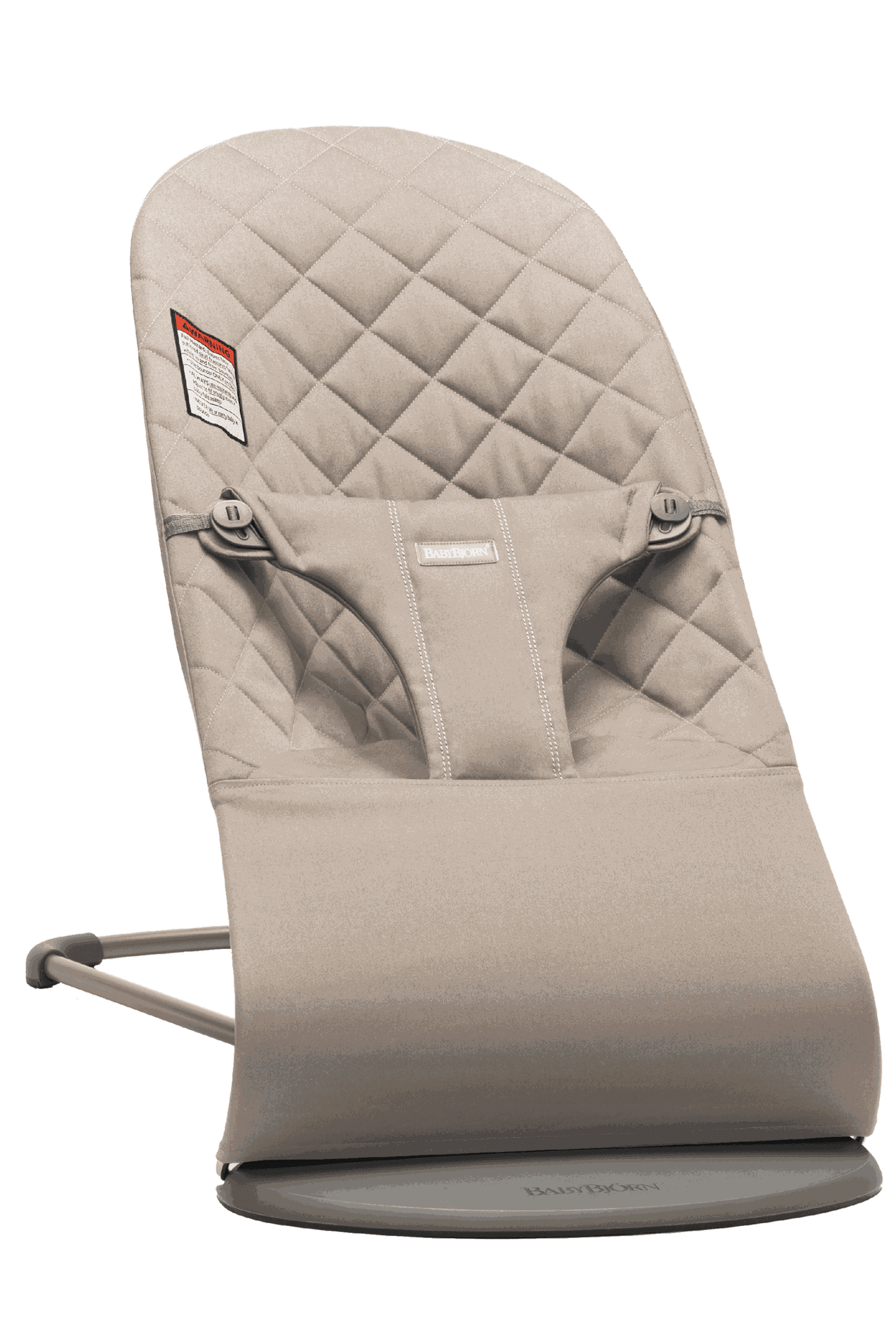 BabyBjorn Bouncer Bliss Baby Bouncer, Classic Quilt, Sand Grey
