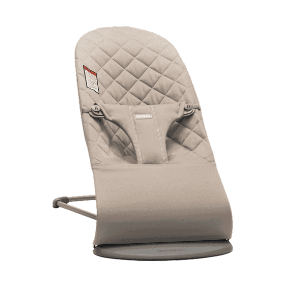 BabyBjorn Bouncer Bliss Baby Bouncer, Classic Quilt, Sand Grey